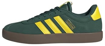 adidas Men's VL Court 3.0 Shoes, Collegiate Green/Yellow/Gold Metallic, 7 UK