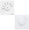 Mabta 86 Type Electric Ceiling Fan Governor Controller Top-Speed Regulation Fifth Gear Fan Switch Capacitance Type Dimmer Switch Cover For Led Lights Lamp-wall Plate Decorative Five Gears Fan 220v