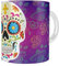 Sublime Corp. Tazas con diseños de calaveras mexicanas, tazas con diseños de catrinas, tazas de café del día de los muertos (10)