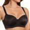 Selene, Reggiseno Donna Effetto Seta, con Ferretto, Coppe Imbottite e Fascia Alta Comfort, Collezione Lisa, Colore Nero, Taglia 4C