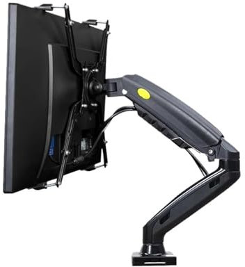 IONQXIDLD F80 FP 14-27 con Adaptador, Adecuado for Poste de extensión de Orificio no VESA, Soporte de Brazo for Monitor LCD de computadora con Resorte de Gas de 2-9kg(Version 1)