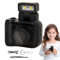 shjxi Digital Camera, Vintage Digital Camcorder, 1080p Digital Camera, Portable Snap Camera, Portable Compact Camcorder with Led Flash for Recording and Video Snapshots