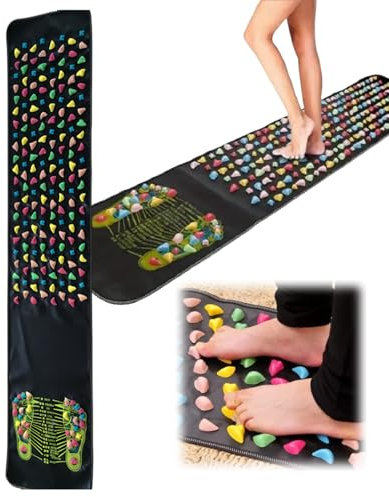Tapis d'acupuncture pour pieds, tapis d'acupression, tapis de massage des pieds avec graphique, tapis de massage des pieds, tapis de réflexologie pour se détendre, coussin de massage pour soulager la