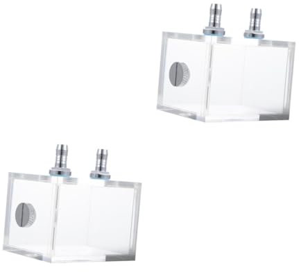 jojofuny 2pcs Water Reservoir for Pc Water Cooling Tank Cooler Pump Container Auto Cooling Tank