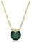 Swarovski Pendentif Bella V, Taille ronde, Vert, Placage de ton or
