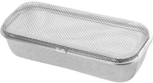 Glixoft Dishwasher Basket, Stainless Steel Dishwasher Silverware Basket Disinfection Cabinet Basket for Small Item, Scoops, Forks, Chopsticks Cleaning