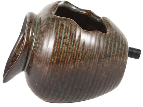 VICASKY Keramikbrunnen Wasserbrunnen Für Draußen Gartendekoration Kleiner Keramik Springbrunnen Mit Umwälzfilter Offener Boden Kompakt Für Garten Teich Terrasse