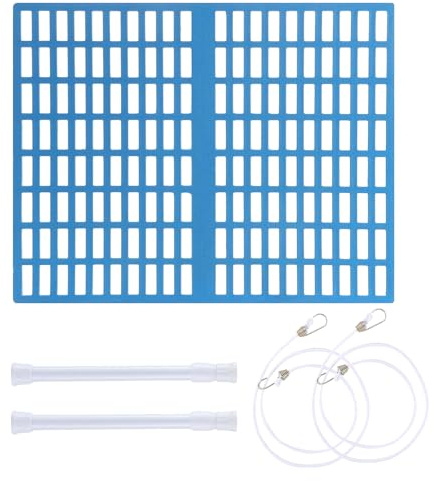 Skimmerschutz, Laubschutz für Skimmer – Reinigungs- und Filterset, 42 x 33 cm, einfache Montage für Blätter, Äste, Abfälle, Taschen, Schwimmliebhaber, Gartenarbeit, Zuhause