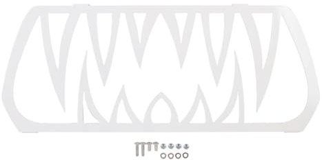 Front Grille Teeth Insert Aluminum Powder Coated Cool Look Rustproof Long Lasting for Ryker All Models (White)