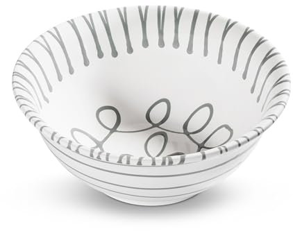 GMUNDNER KERAMIK Graugeflammt Geschirr, Salatschüssel (Ø 26cm), handgemacht in Österreich