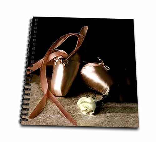 3dRose db_914_1 Ballett-Hausschuhe – Zeichenbuch, 20,3 x 20,3 cm, mehrfarbig
