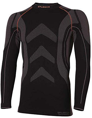 Brubeck Uu-Brupro_Bsl Protect Thermoactive Thermisch Aktiver Schirt, Schwarz-Grau, L Größe