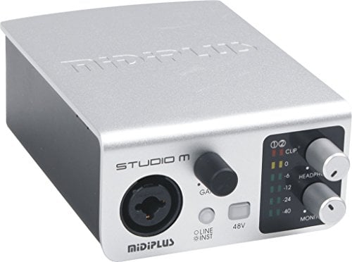 midiplus Studio M USB Audio Interface,Silver