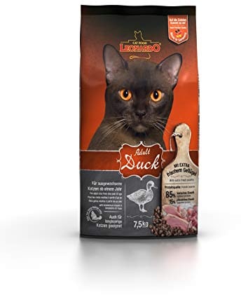 LEONARDO Adult Duck [7,5kg] Katzenfutter | Trockenfutter für Katzen | Alleinfuttermittel für ausgewachsene Katzen Aller Rassen ab 1 Jahr