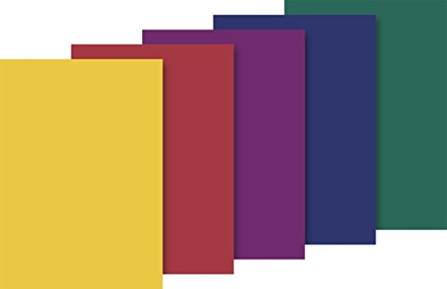 Heyda Heyda 203375706 Seidenpapier sortiert 50 x 70 cm 5 Farben sortiert (gelb, mittelrot, violett, dunkelblau, dunkelgrün)