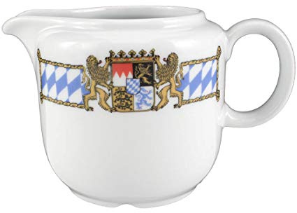Seltmann Weiden 001.473244 Compact Bayern - Bricco per latte, 0,23 l, colore: Blu/Bianco/Giallo/Rosso