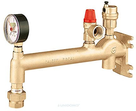 Caleffi Anschlussgruppe 3/4 Zoll für Ausdehnungsgefäße bis 25 Liter mit Kappenventil