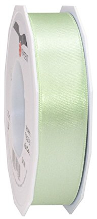 Präsent C.E. Pattberg Satin mintgrün, 25 m Satinband zum Einpacken von Geschenken, 25 mm Breite, Geschenkband zum Dekorieren & Basteln, Dekoband, Anlass