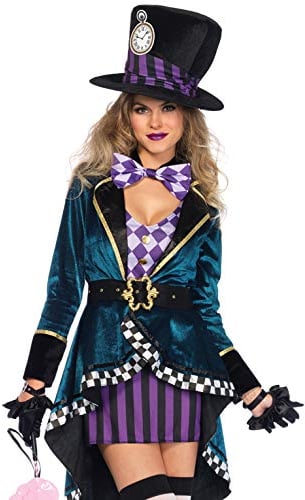 LEG AVENUE Damen Delightful Hatter Kost me, Mehrfarbig, Größe: M (EUR 38)