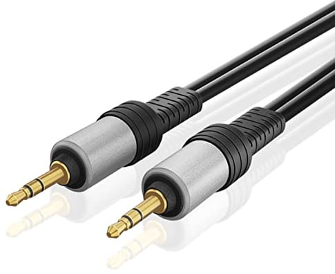 TNP Premium-vergoldetes 3,5?mm-Audiokabel (0,91 m) �C Klinke auf Klinke (m?nnlich�Cm?nnlich) AUX Stereo-Adapterkabel f��r iPhone, iPod, iPad, Android-Smartphone/Tablet, Heim- und Autoradio