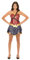 Dc Comics Wonder Woman Warrior Corset and Skirt Costume Set (Adult Small)