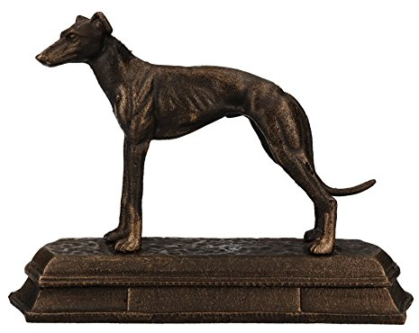 AB Tools Windhund Whippet Hund gusseiserne Statue Abbildung Trophäe Kamin Ornament