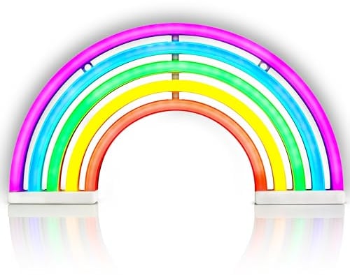 The Glowhouse Premium Rainbow LED Neon Light Sign Bedroom Wall Light Lamp Home Nursery Room