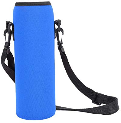 Estuche para Botellas de Agua, Deportes al Aire Libre, Botella de Agua, Soporte térmico, Bolsa para Honda, Funda Scald-Proof Funda con Correa(Azul)