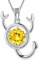 Aurora Tears Skorpion Halskette 925 Sterling Silber 12 Sternzeichen Anhänger Sternbild November Birthstone Halskette CZ Horoskop Schmuck Geschenk für Frauen und Mädchen DP0134O