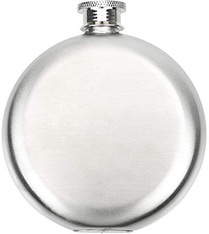 iTimo Flasque Ronde en Acier Inoxydable pour Whisky et Vodka 140 ML