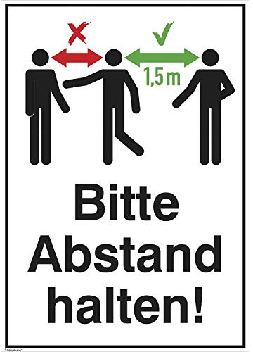 SafetyMarking 45.G8213 Abstand halten Hinweisschild