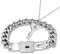 Titanium Steel Matching Puzzle Couples Lock Bracelet and Key Pendant Necklace Jewelry Set for Girlfriend Boyfriend Y808 (steel)
