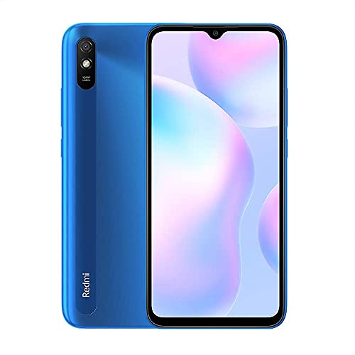 Xiaomi Redmi 9A Smartphone 2Gb Ram 32Gb Rom Telefono Cellulare, Schermo 6.53” Hd+ Mtk Helio G25 Processore Octa Core, Doppia Sim+Micro-Sd, 13 Mp Camera Ai Face Unlock Globale Versione (Blu)