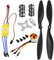 Kyrio 1000KV RC Moteur Brushless A2212 13T avec 30A Brushless ESC Set 1045 Hélice CW CCW Accessoires Kit Montage pour RC Avion DJI F450 550 Quadcopter