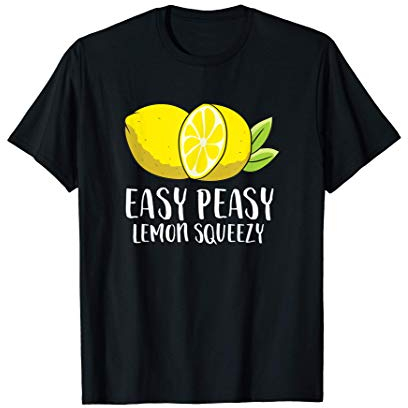 Easy Peasy Limone Squeezy Limonata Limoni Maglietta