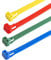 Releasable Reusable Colour Cable Ties Blue Green Red Yellow 7.6mm x 250mm Cable Ties (25, Yellow)