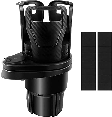 2 in 1 Car Drink Holder 360° Rotatable Car Cup Holder Universal Car Drink Holder Adjustable Coffee Cup Holder Bottle Holder Cup Holder Can Holder for Most Bottles