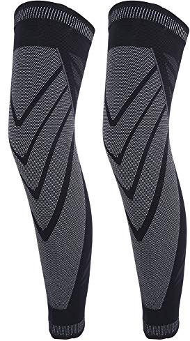 Alvinlite Rodillera, 2 uds, rodillera fina, Protector de rodilla de manga larga Flexible, rodillera deportiva de nailon tejida para correr y senderismo(XL)