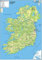 Ireland Physical Poster Map - 16.5 x 23.3 inches - Paper Laminated