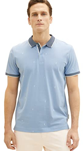 TOM TAILOR Herren Poloshirt mit Muster