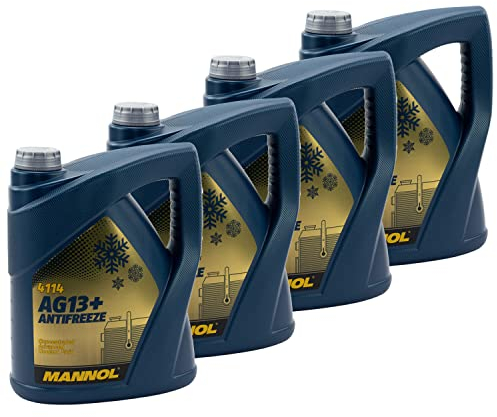 Kühlerfrostschutz Konzentrat MANNOL AG13+ Advanced -40°C 4 X 5 Liter gelb