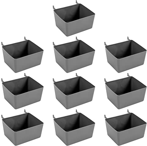 Bntaomle Lot de 10 boîtes à panneaux perforés pour panneaux perforés