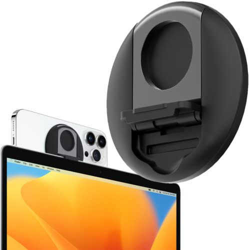 BLOOOK MagSafe Stand for Continuity Camera Mount, Compatible with MagSafe for MacBook Air Pro, Attaches to Apple Laptop, iOS 16 iPhone as Webcam