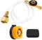 Gaskartuschen Adapter, Lpg Adapter, Gasflaschen Adapter, Gasadapter für Gasflaschen Europa, Gaskocheradapter mit Gasschlauch für Gaskartusche Gaskocher,Campingkocher Brenner
