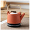 NEWCES Electric Water Kettle Ceramic Electric Kettle 800ml Fast Boil Water Kettle Creative Quiet Boil Kettle Traditional Electric Kettle For Home Kitchen Electric Tea Kettle (Color : Orange)