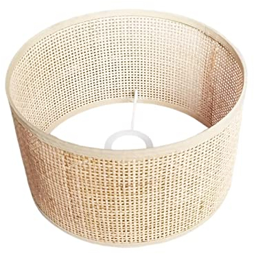 Baoblaze Rustikale Pendelleuchte Abdeckung Deckenleuchte Stehlampe Leselampe Lampenfassung Tischlampe Lampenschirm aus geflochtenem Rattan für Kinderzimmer, 25 cm x 15 cm