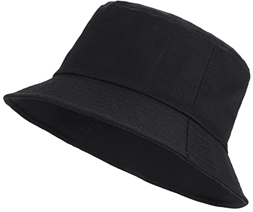 Van Der Rich ® - Bob Cotton Hut 54-58 EU - Damen (Schwarz, One Size)