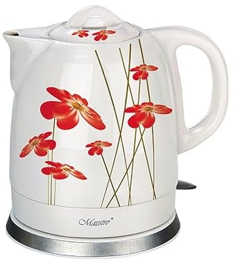 Maestro Feel MR-066-RED FLOWERS electric kettle 1.5 L 1200 W Red White