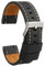 diloy Vintage Lederarmband gewachst weiße Naht XL – Extra lang handgefertigt – Für sportliche oder klassische Uhren – Größen 18mm 20mm 22mm 24mm 384EL Schwarz Und Weiß 24mm