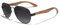 KINGSEVEN 2022 Neue Handgefertigte Holz-Sonnenbrille Polarisierte Herrenbrille UV400 Schutzspiegel Brillen Holzbügel Oculos Z5518 (Schwarz)